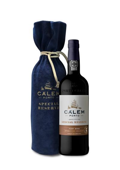 packshot Calem Porto Special Reserve in Velvet bag