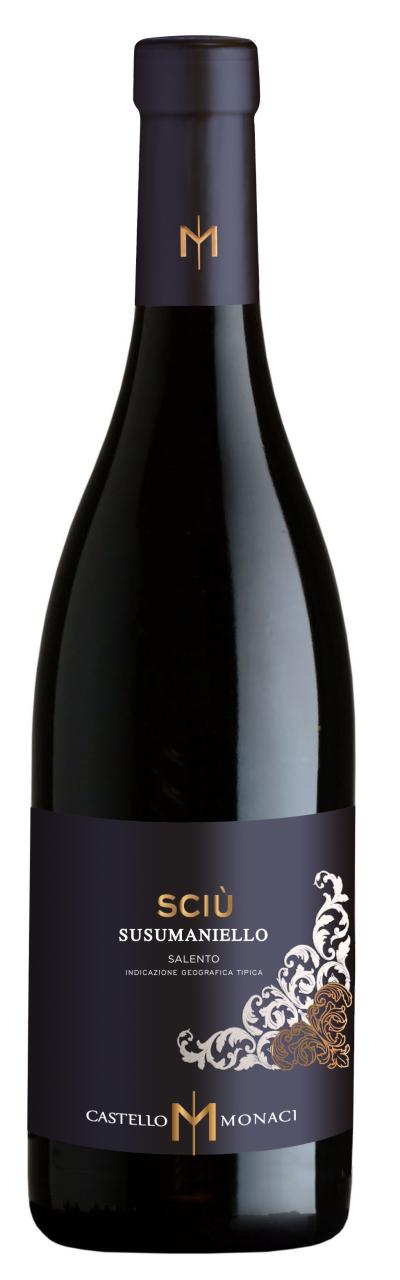 packshot Castello Monaci SCIÙ Susumaniello Salento IGT