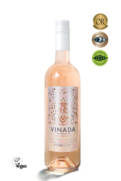 packshot VINADA Tempting Tempranillo Rosé | 0% Alc. & Vegan
