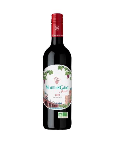 packshot Mouton Cadet Rouge x Pierre By Baron Philippe de Rothschild Biologisch